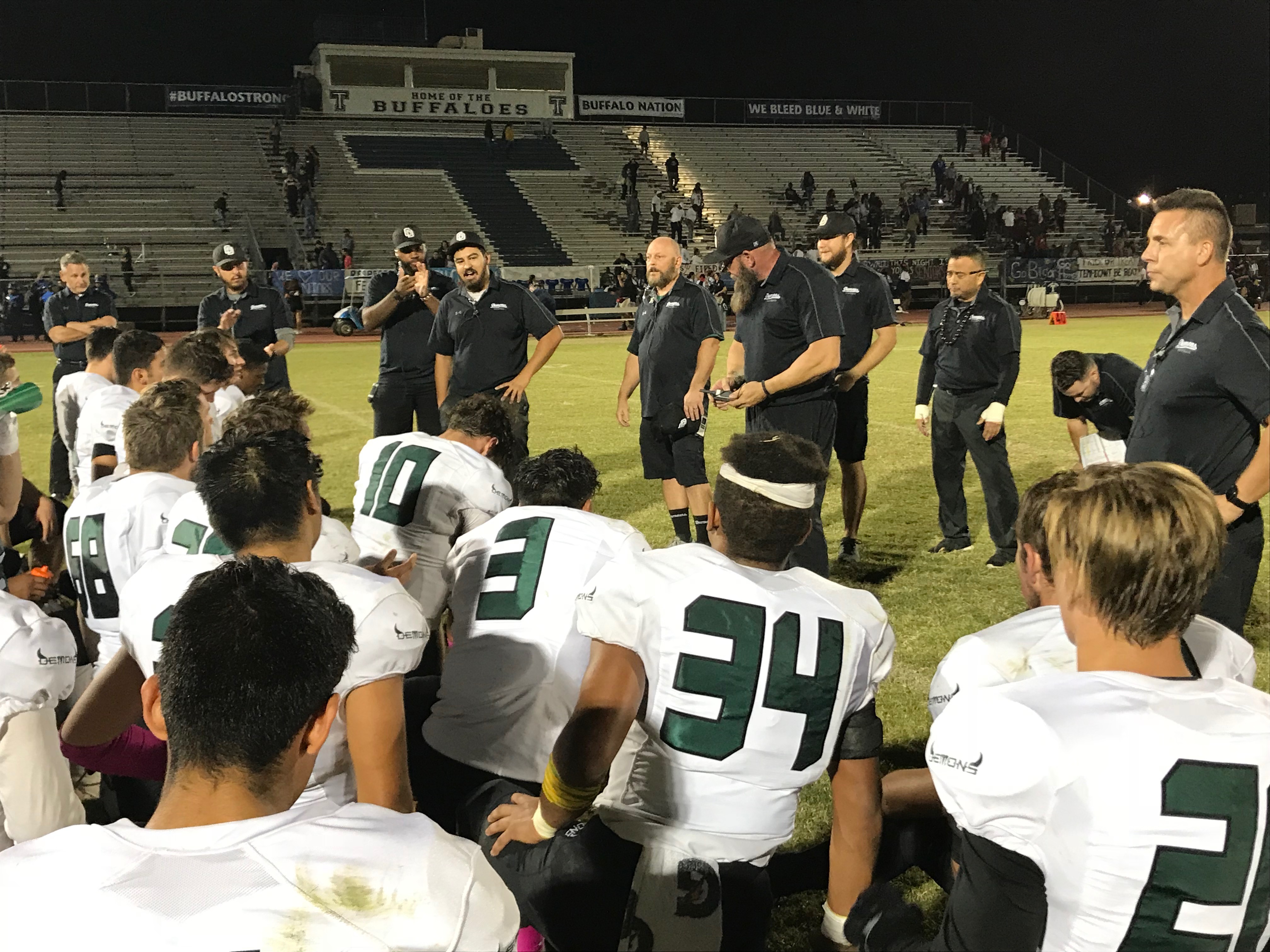 Football Greenway Nabs 4a Skyline Region Title 6 0 Over Tempe Azpreps365