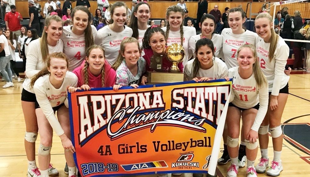 4a Volleyball Championship Greenway Comes Up With The Sweep Azpreps365