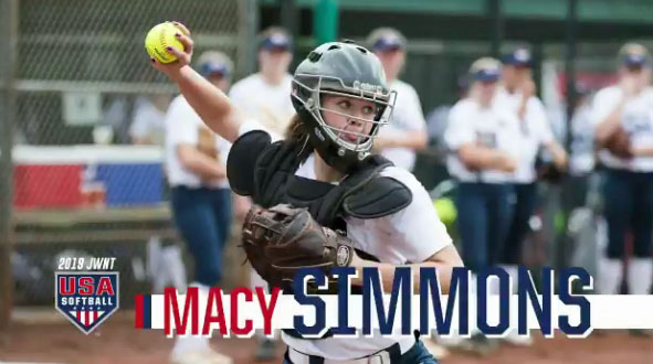 Hamilton S Macy Simmons Named To Usa Softball Junior National Training Team Roster Azpreps365