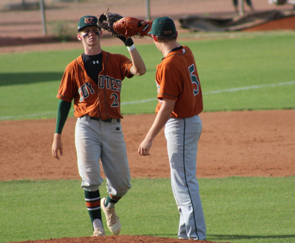 queen creek baseball shuts out campo verde at home, 5-0 - a look