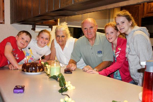 John Shroll and his family celebrating a family birthday in June 2010. (Courtesy: Tifni Shroll)