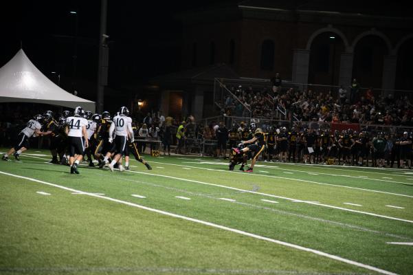18. Sophomore Kaleb Powell going for the extra point field goal..jpg