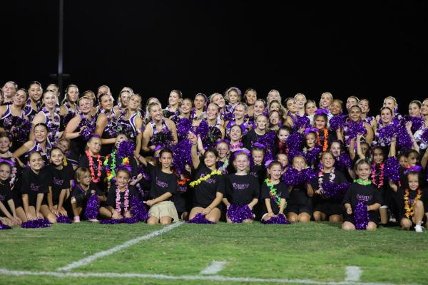 Arizona College Prep’s Spiritline with their mini’s at LITTLE NIGHTS 2025. (Photo courtesy of Ali Zollinger Photography)