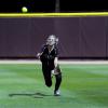 Mountain Ridge's right fielder made this running catch during the game.