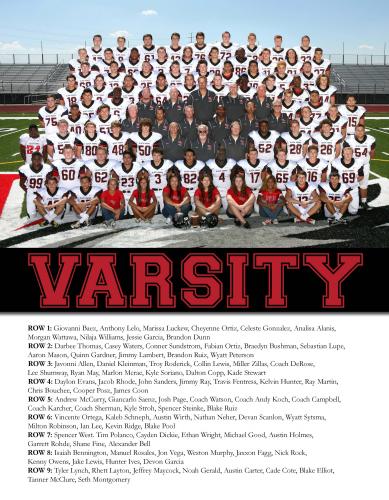 Williams Field Varsity Team Photo