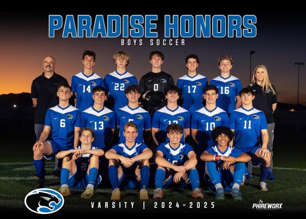 Paradise Honors Varsity Team Photo